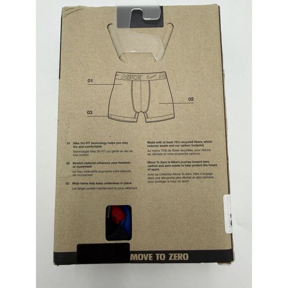 Nike Dri-FIT Essential Micro Boys' Boxer Brief 3 Pack Small MSRP$28 - Picture 2 of 3